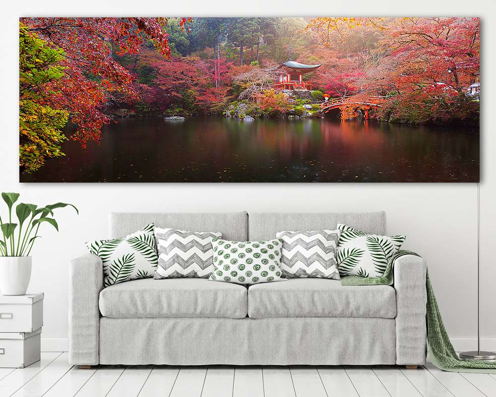 Daigo-ji templom őszén (poszter) - vászonkép, falikép otthonra és irodába