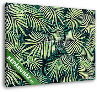 Trópusi levelek 02 - vászonkép 3D látványterv