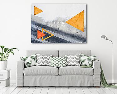 Geometrikus háromszögek kompozíció (vászonkép) - vászonkép, falikép otthonra és irodába