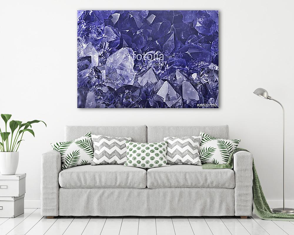 dark blue sapphire crystals macro backgrond - vászonkép, falikép vásárlás dark blue sapphire crystals macro backgrond (keretezett kép) - vászonkép, falikép otthonra és irodába