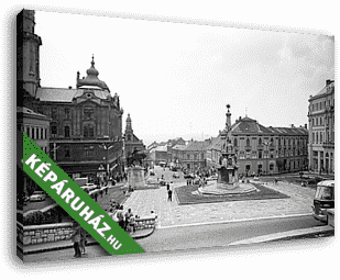 Pécs, Széchenyi tér (1963) - vászonkép 3D látványterv