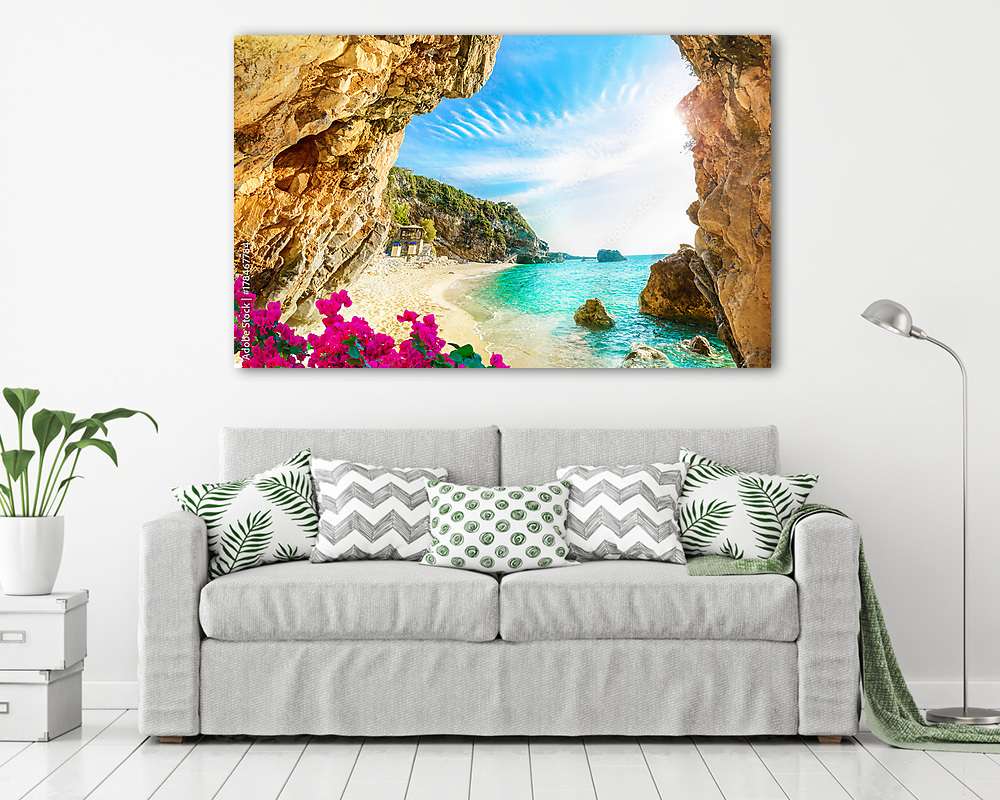 Tengerpart Korfun (fotótapéta) - vászonkép, falikép otthonra és irodába