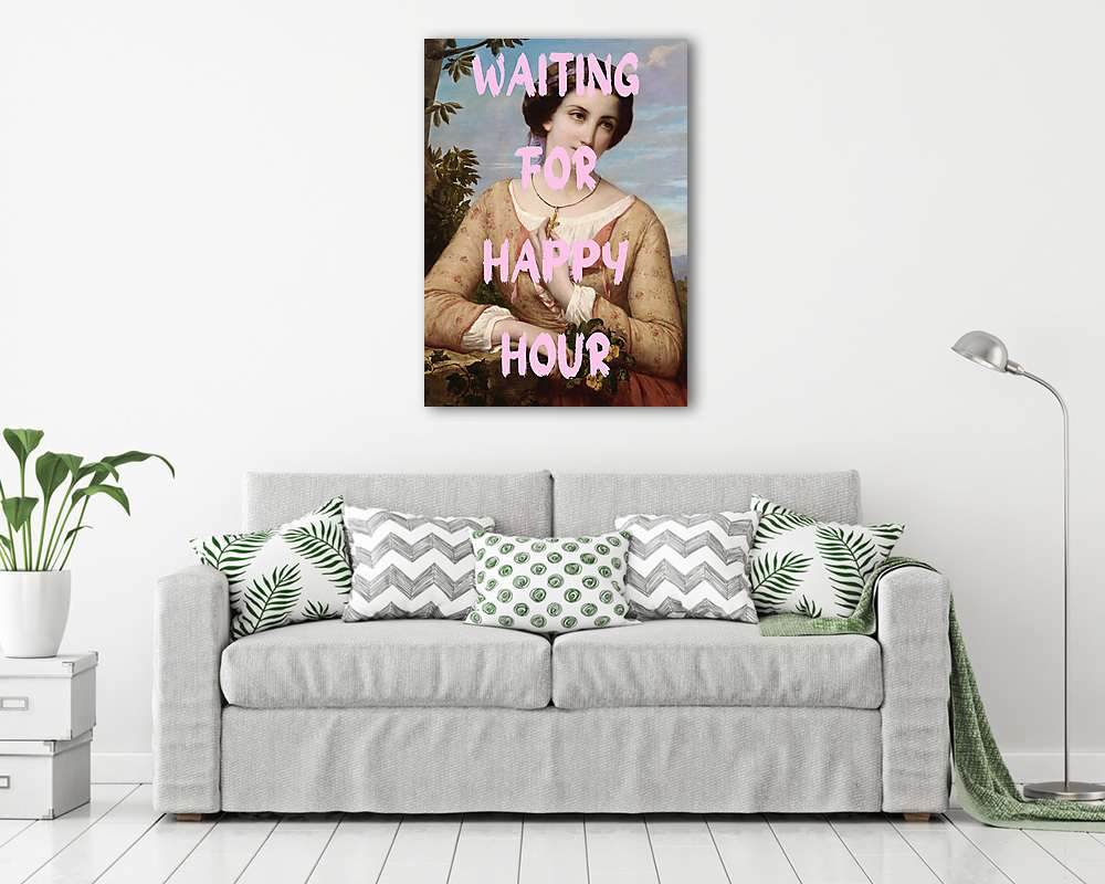 Waiting for happy hour (Barokk & Graffiti) (vászonkép) - vászonkép, falikép otthonra és irodába