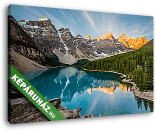 Moraine lake - vászonkép 3D látványterv Moraine lake - vászonkép 3D látványterv
