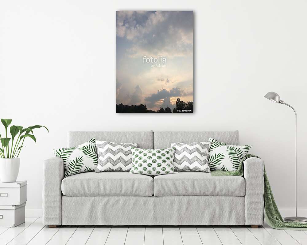 Dramatic sky (többrészes kép) - vászonkép, falikép otthonra és irodába