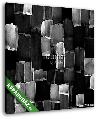 Abstract black and white background. Monochrome brush strokes texture. - vászonkép 3D látványterv