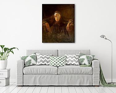 Öreg hölgy portréja (tanulmány) (vászonkép) - vászonkép, falikép otthonra és irodába