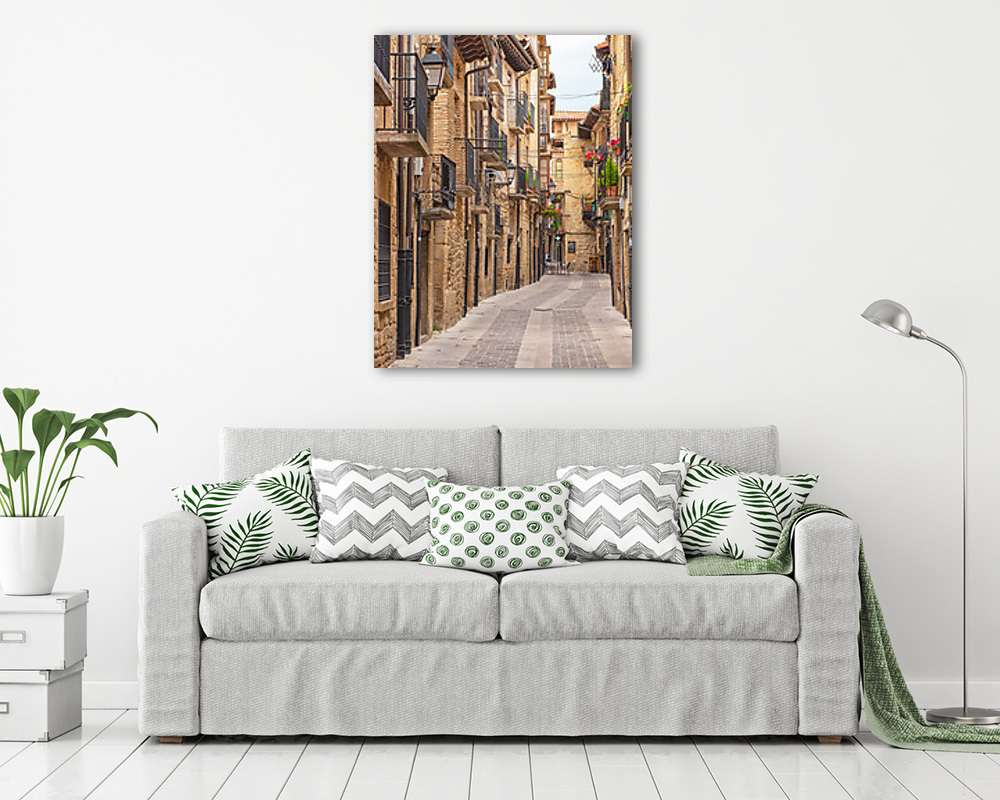 Laguardia, Spanyolország belváros (többrészes kép) - vászonkép, falikép otthonra és irodába