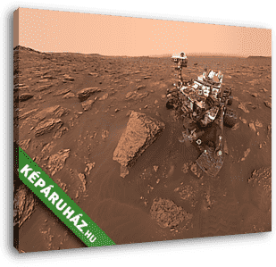 Curiosity rover, porvihar szelfi a Marson - vászonkép 3D látványterv