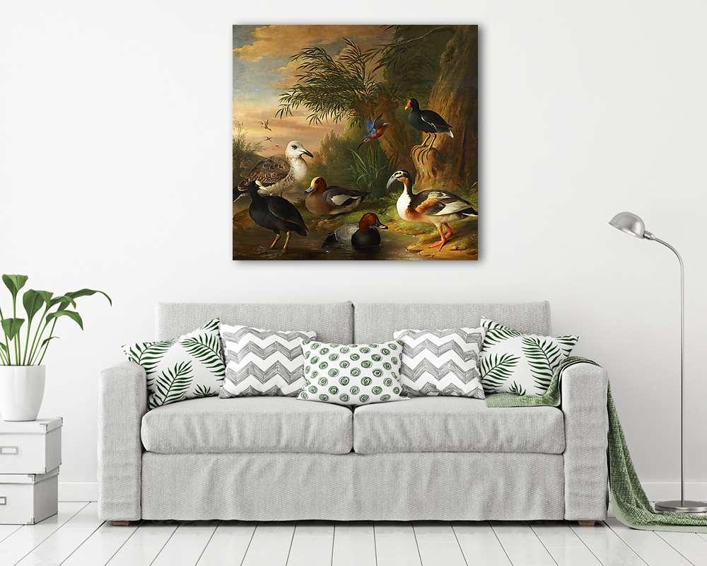 Vízimadarak (vászonkép) - vászonkép, falikép otthonra és irodába