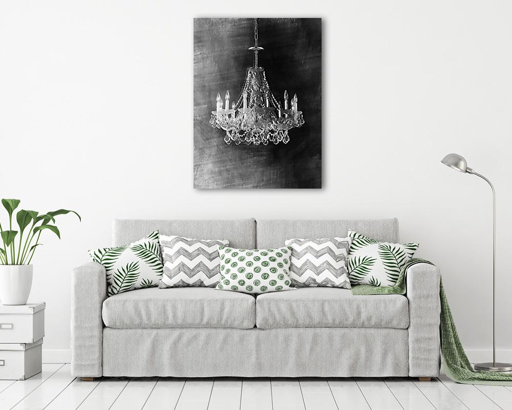 Árnyék és csillár I. (poszter) - vászonkép, falikép otthonra és irodába
