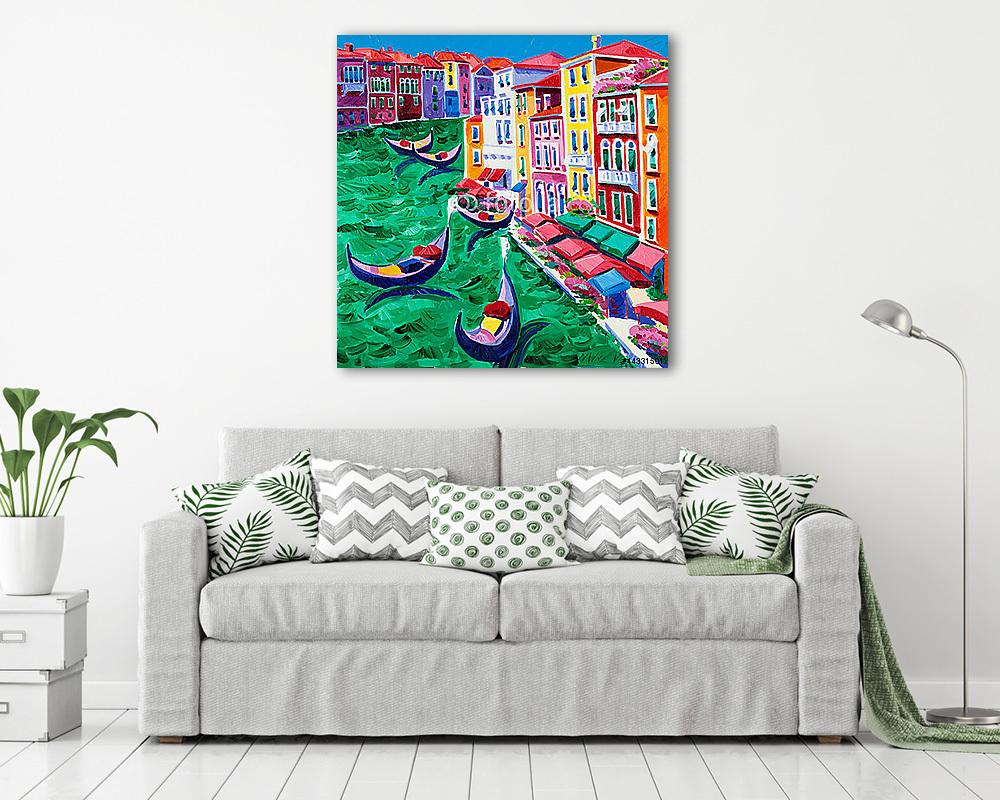 Velence, Olaszország (többrészes kép) - vászonkép, falikép otthonra és irodába