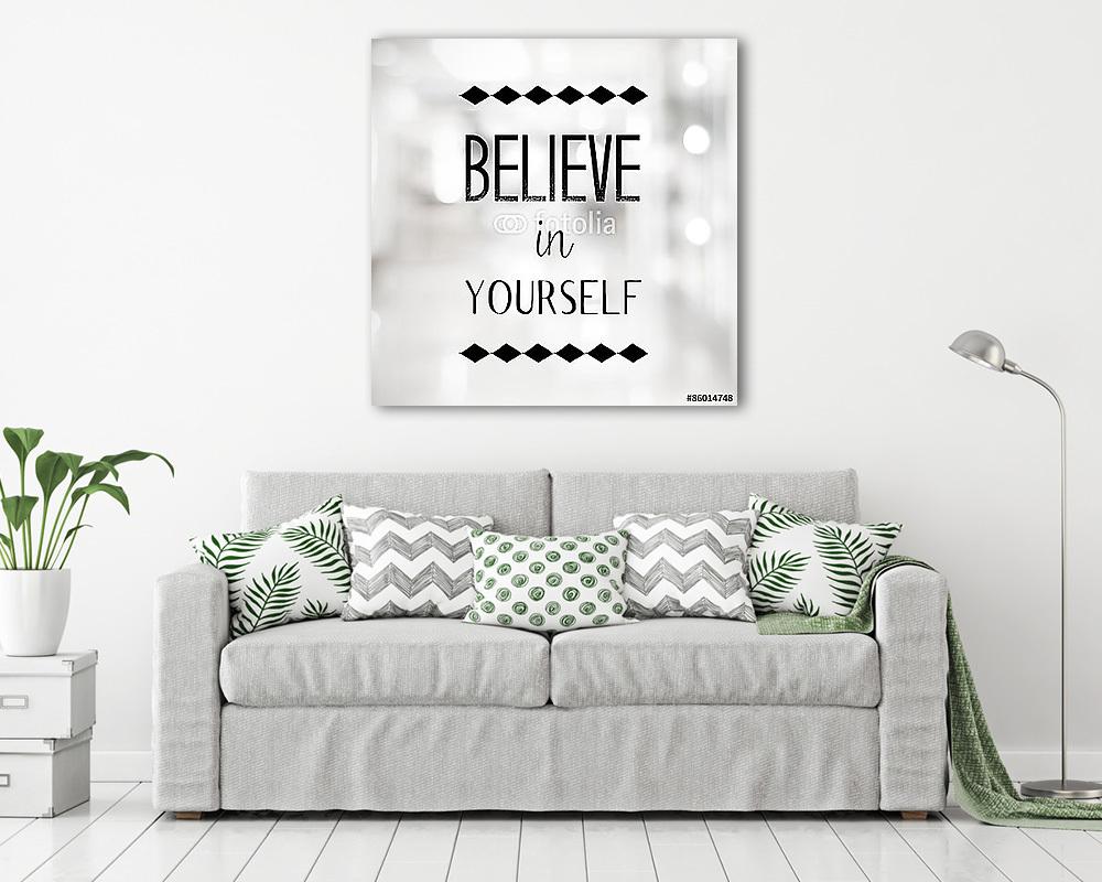 Higgy magadban idézet az elmosódott absztrakt háttérről - vászonkép, falikép vásárlás Higgy magadban idézet az elmosódott absztrakt háttérről (bögre) - vászonkép, falikép otthonra és irodába