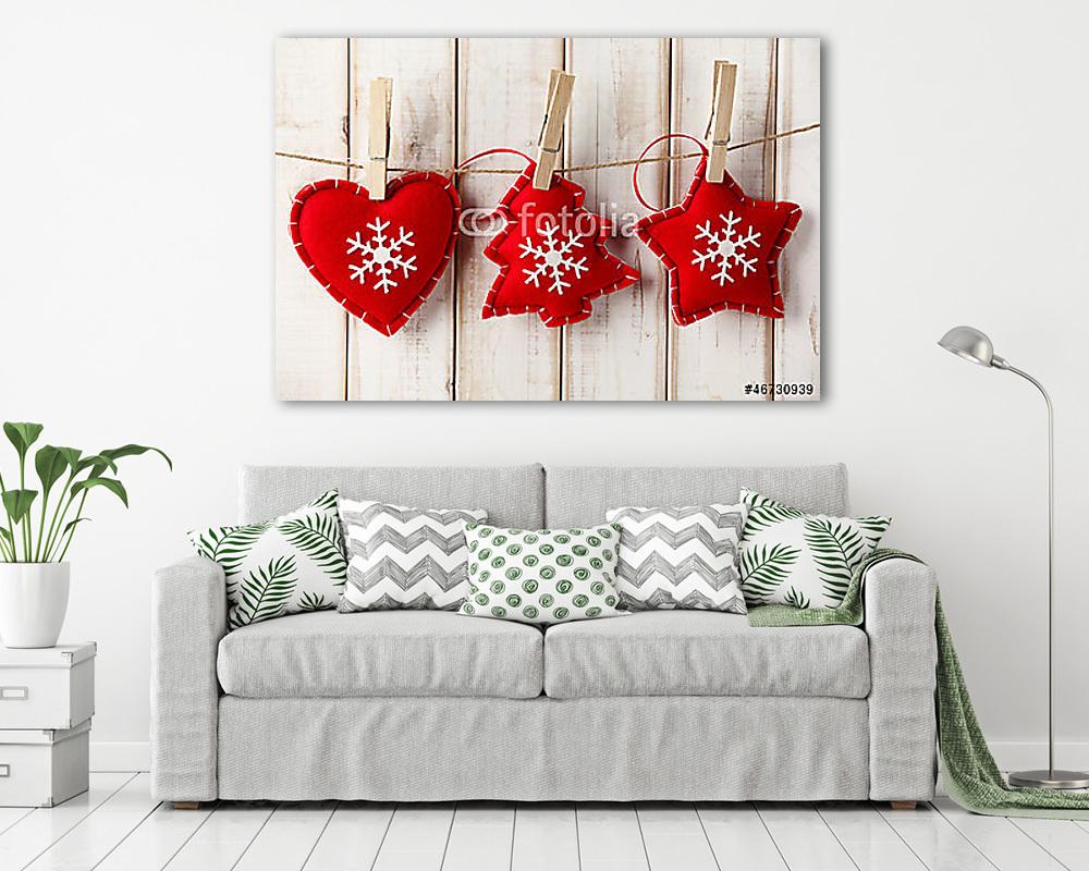 Karácsonyi dekoráció (vászonkép) - vászonkép, falikép otthonra és irodába