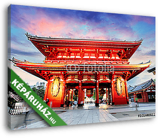 Tokió - Japán, Asakusa templom - vászonkép 3D látványterv