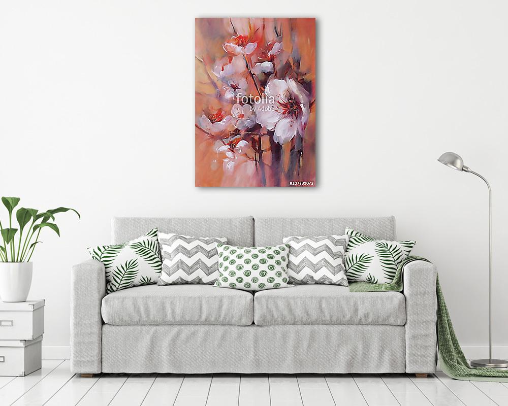 Cseresznye virág - vászonkép, falikép vásárlás Cseresznye virág (keretezett kép) - vászonkép, falikép otthonra és irodába