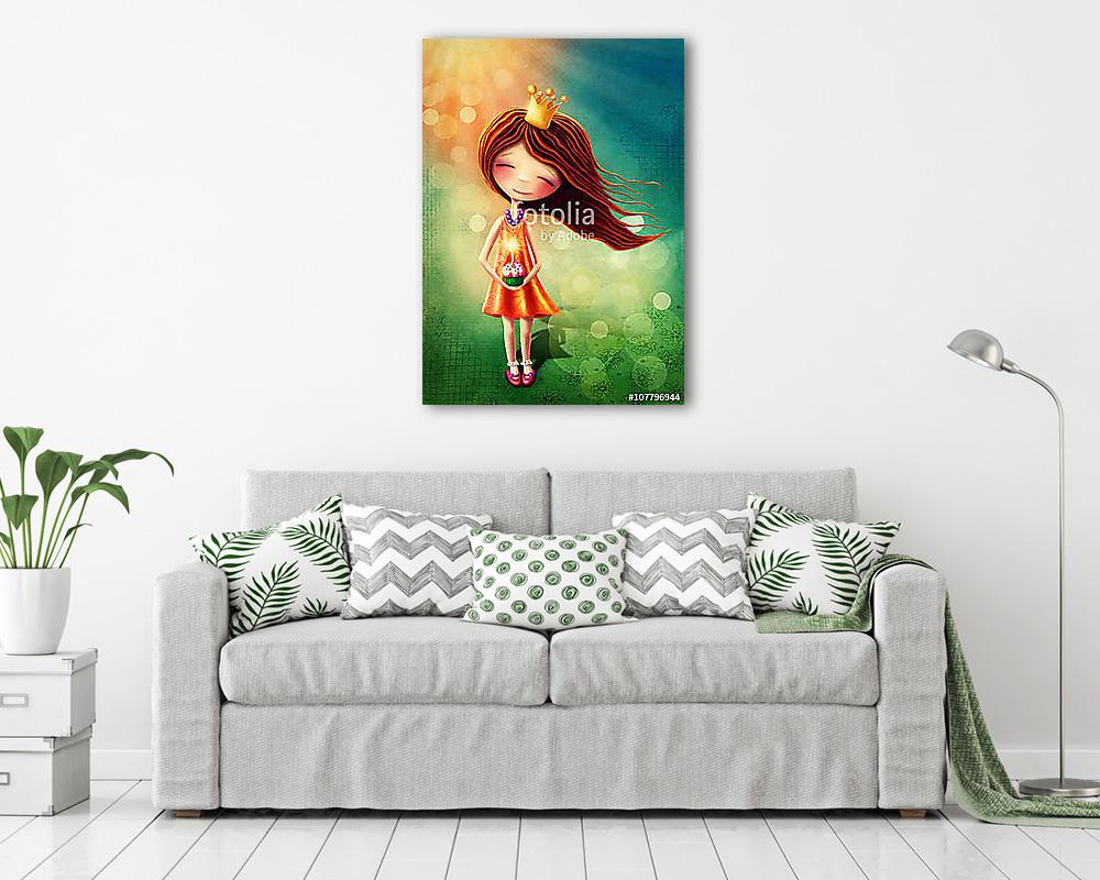 Kis királylány (vászonkép) - vászonkép, falikép otthonra és irodába