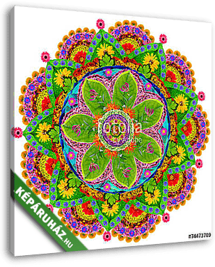 Isolated floral mandala - vászonkép 3D látványterv