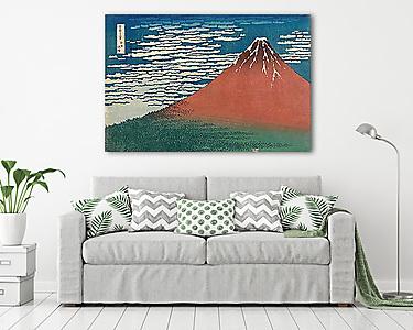 A vörös Fuji (vászonkép) - vászonkép, falikép otthonra és irodába