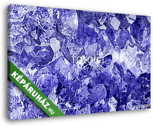 light sapphire crystals macro backgrond - vászonkép 3D látványterv