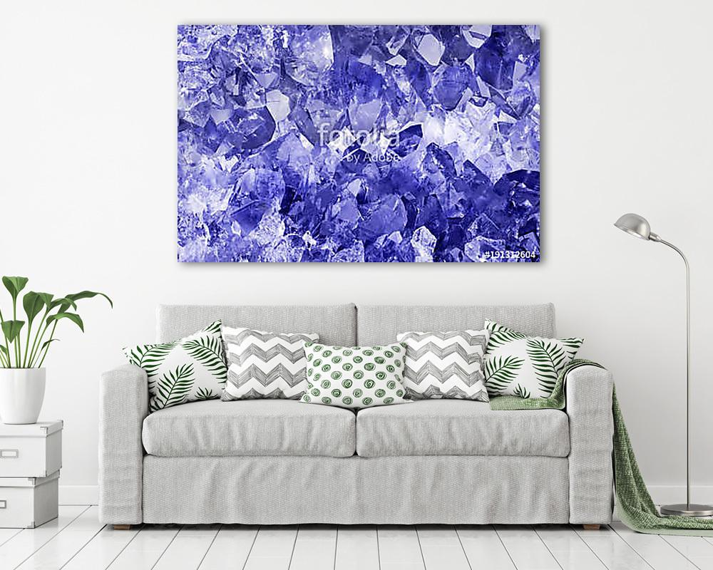 light sapphire crystals macro backgrond (vászonkép) - vászonkép, falikép otthonra és irodába