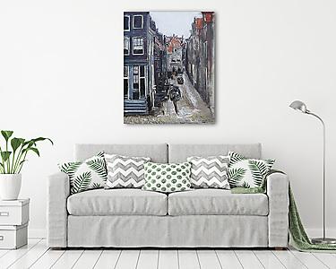 Zsidó negyed Amszterdamban (vászonkép) - vászonkép, falikép otthonra és irodába