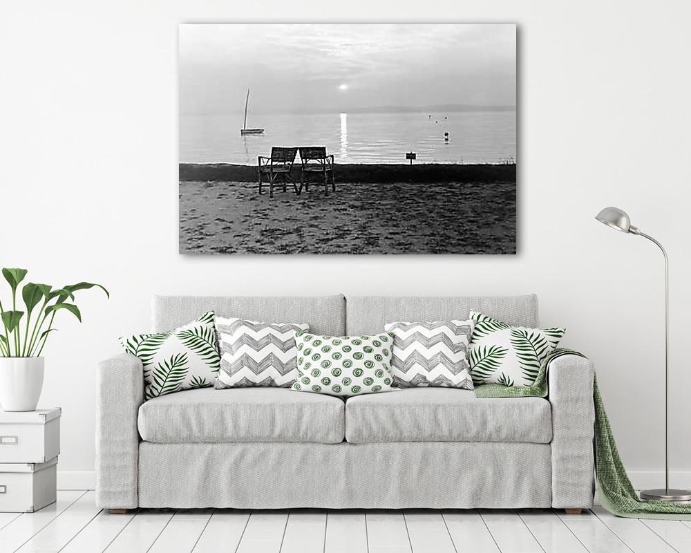 Naplemente a Balatonnál (1952) (poszter) - vászonkép, falikép otthonra és irodába