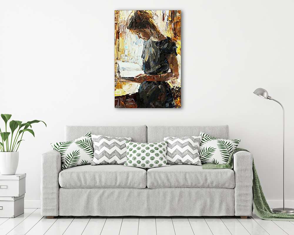 A balerina kedvenc könyve (fotótapéta) - vászonkép, falikép otthonra és irodába