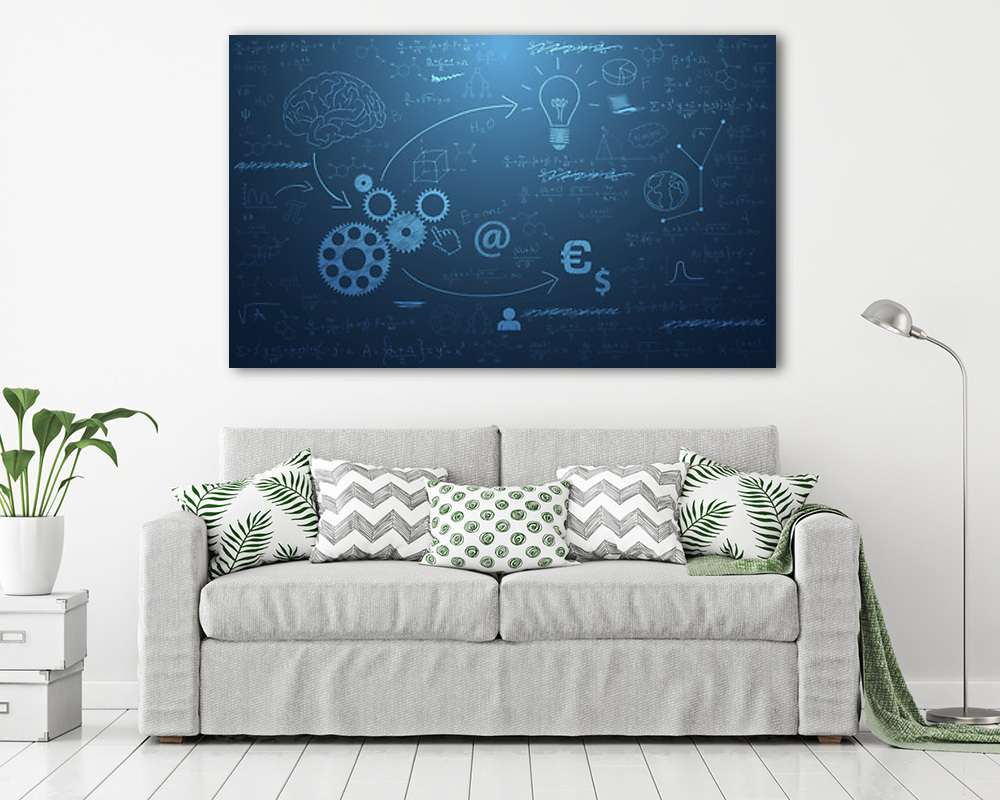 Munkafolyamatok blueprint  - vászonkép, falikép vásárlás Munkafolyamatok blueprint  (vászonkép) - vászonkép, falikép otthonra és irodába