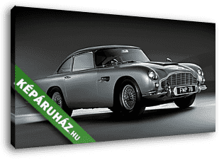 Aston Martin DB5 stúdiókép - vászonkép 3D látványterv