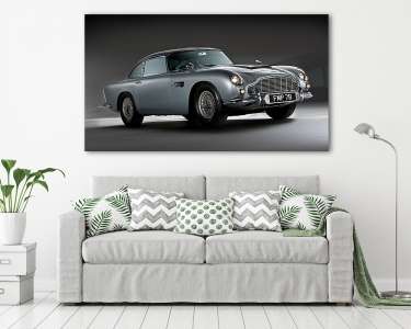 Aston Martin DB5 stúdiókép (vászonkép) - vászonkép, falikép otthonra és irodába