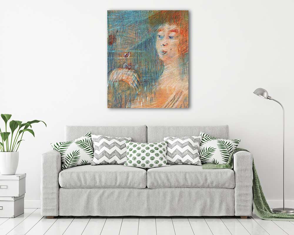 Női portré (többrészes kép) - vászonkép, falikép otthonra és irodába