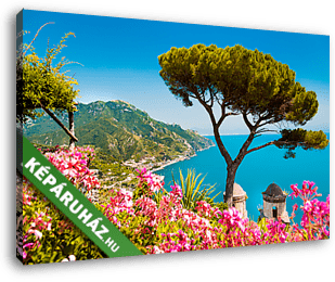 Amalfi part, a Salerno-i öböllel - vászonkép 3D látványterv