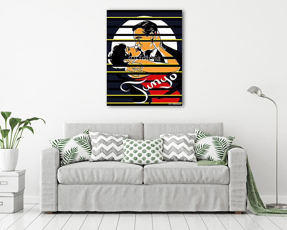 pár romantikus tangó - vászonkép, falikép vásárlás pár romantikus tangó (vászonkép) - vászonkép, falikép otthonra és irodába