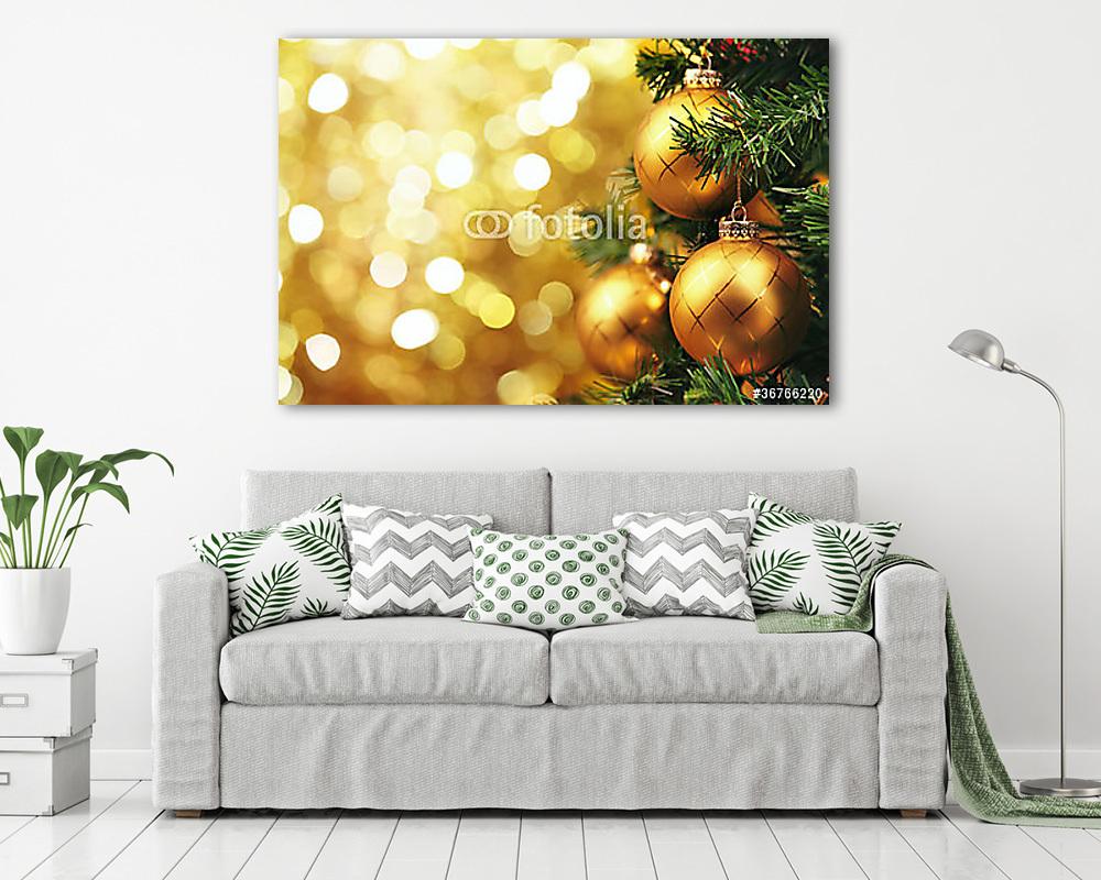 Karácsonyi díszek (többrészes kép) - vászonkép, falikép otthonra és irodába