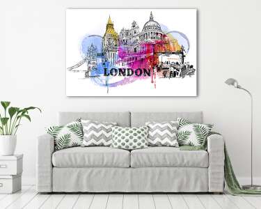 London Art (vászonkép) - vászonkép, falikép otthonra és irodába