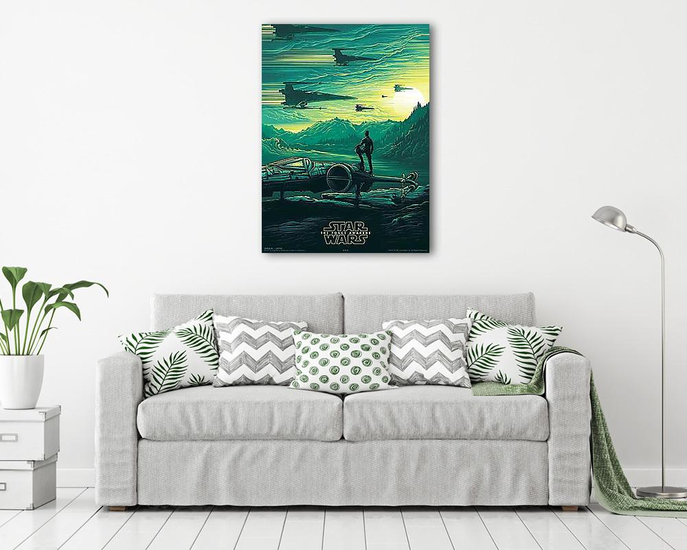 Star Wars - Ébredő Erő IMAX Poszter (Green) (vászonkép) - vászonkép, falikép otthonra és irodába