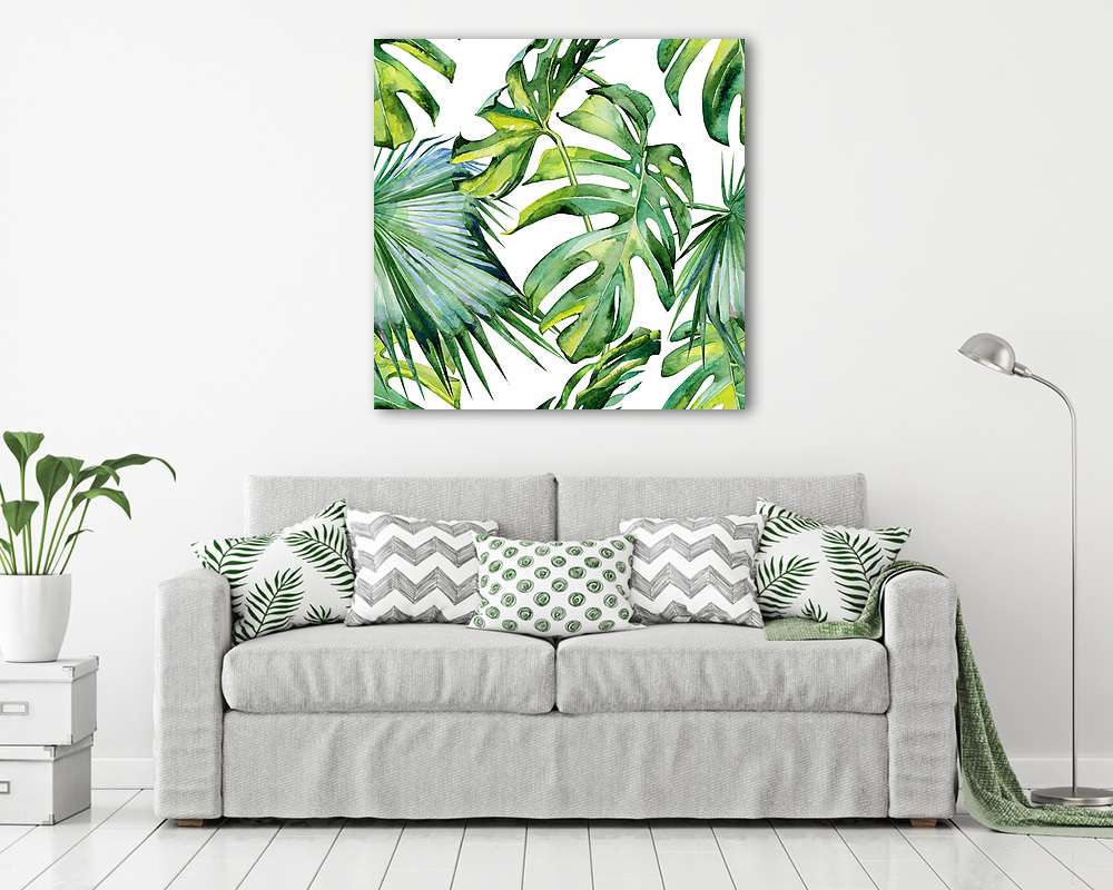 Trópusi levelek  (poszter) - vászonkép, falikép otthonra és irodába