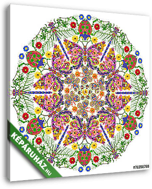 Insects mandala - vászonkép 3D látványterv