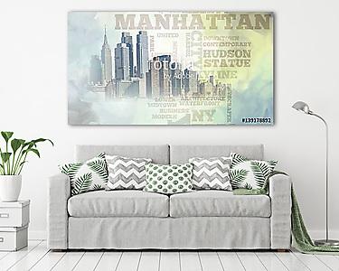Manhattan (vászonkép) - vászonkép, falikép otthonra és irodába