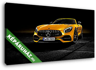 Mercedes AMG GT S Roadster - vászonkép 3D látványterv