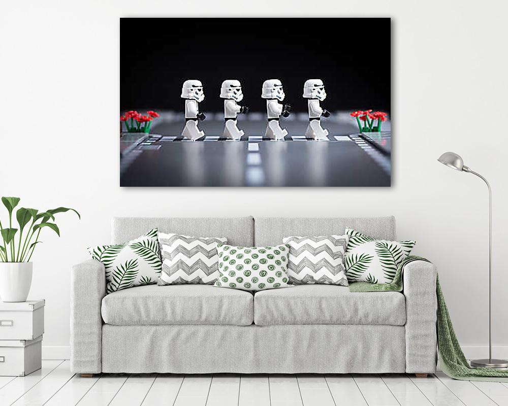 LEGO  Star Wars - Klónkatonák a la Beatles (keretezett kép) - vászonkép, falikép otthonra és irodába