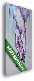 Kezek, függőleges, lilás háttéren - vászonkép 3D látványterv