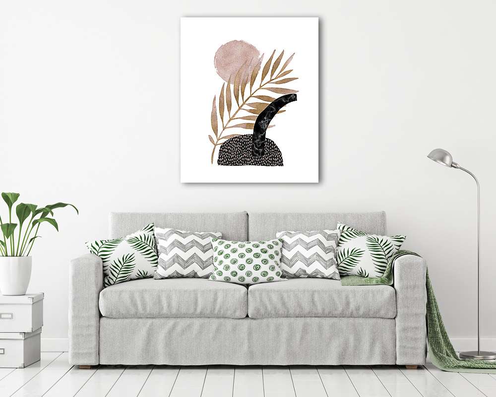 Levél és foltok - Minimalista grafika - vászonkép, falikép vásárlás Levél és foltok - Minimalista grafika (vászonkép) - vászonkép, falikép otthonra és irodába