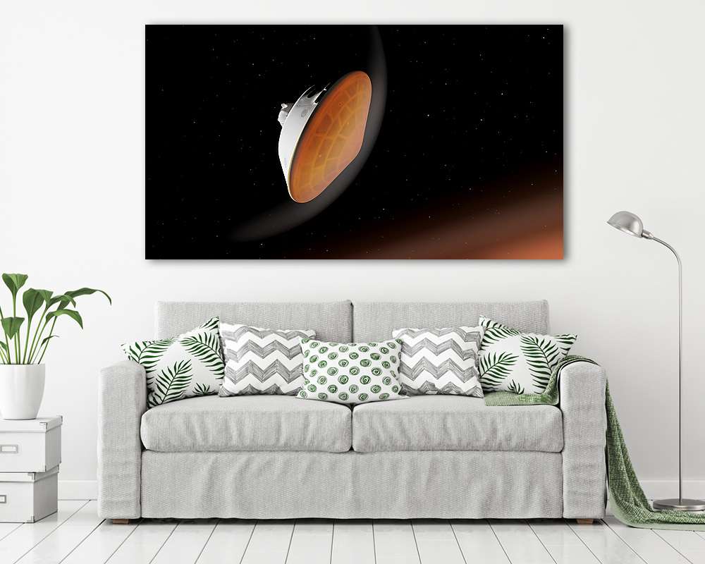 Belépés a Mars atmoszférájába a Perseverance Roverrel (Illusztráció) (fotótapéta) - vászonkép, falikép otthonra és irodába