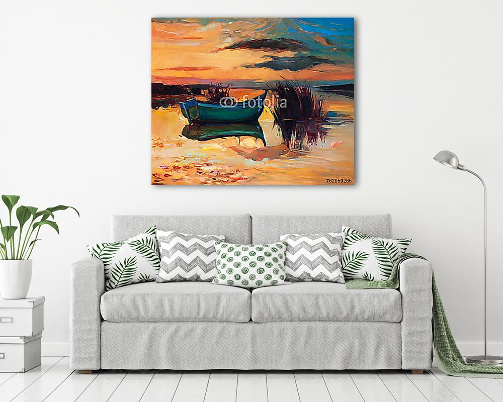 Tavi látkép (vászonkép) - vászonkép, falikép otthonra és irodába