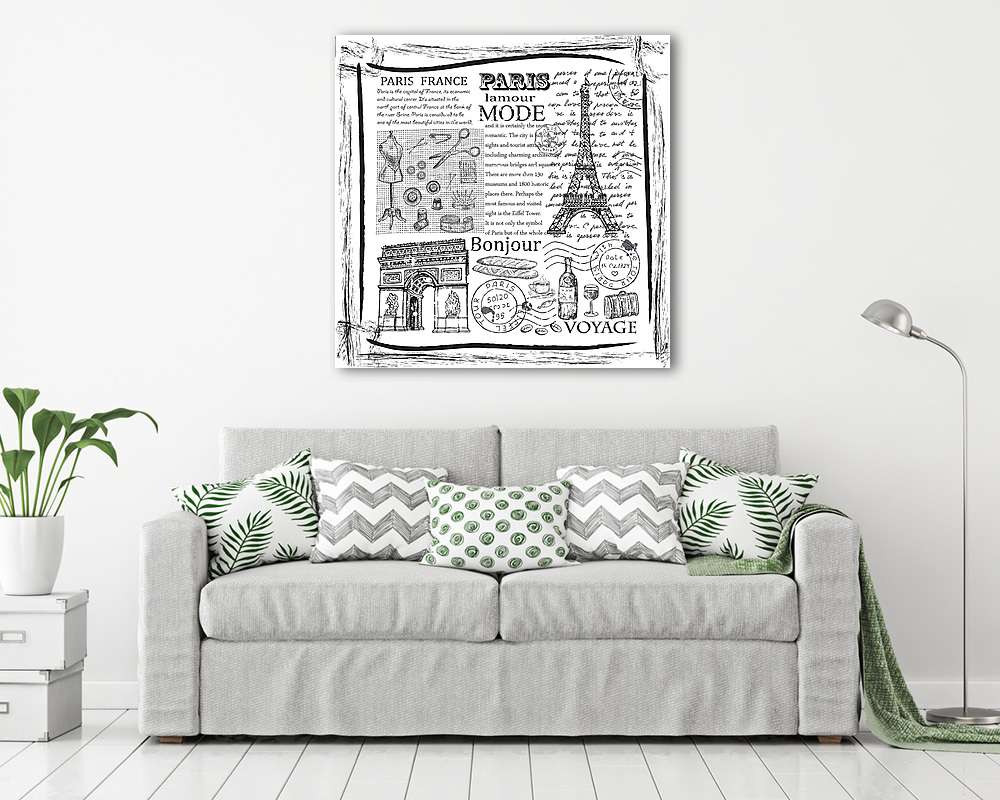 Párizs Eiffel-torony - vászonkép, falikép vásárlás Párizs Eiffel-torony (fotótapéta) - vászonkép, falikép otthonra és irodába