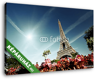 Eiffel-torony, Párizs, Franciaország - vászonkép 3D látványterv