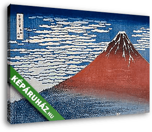 Vörös Fuji (színváltozat 2.) - vászonkép 3D látványterv