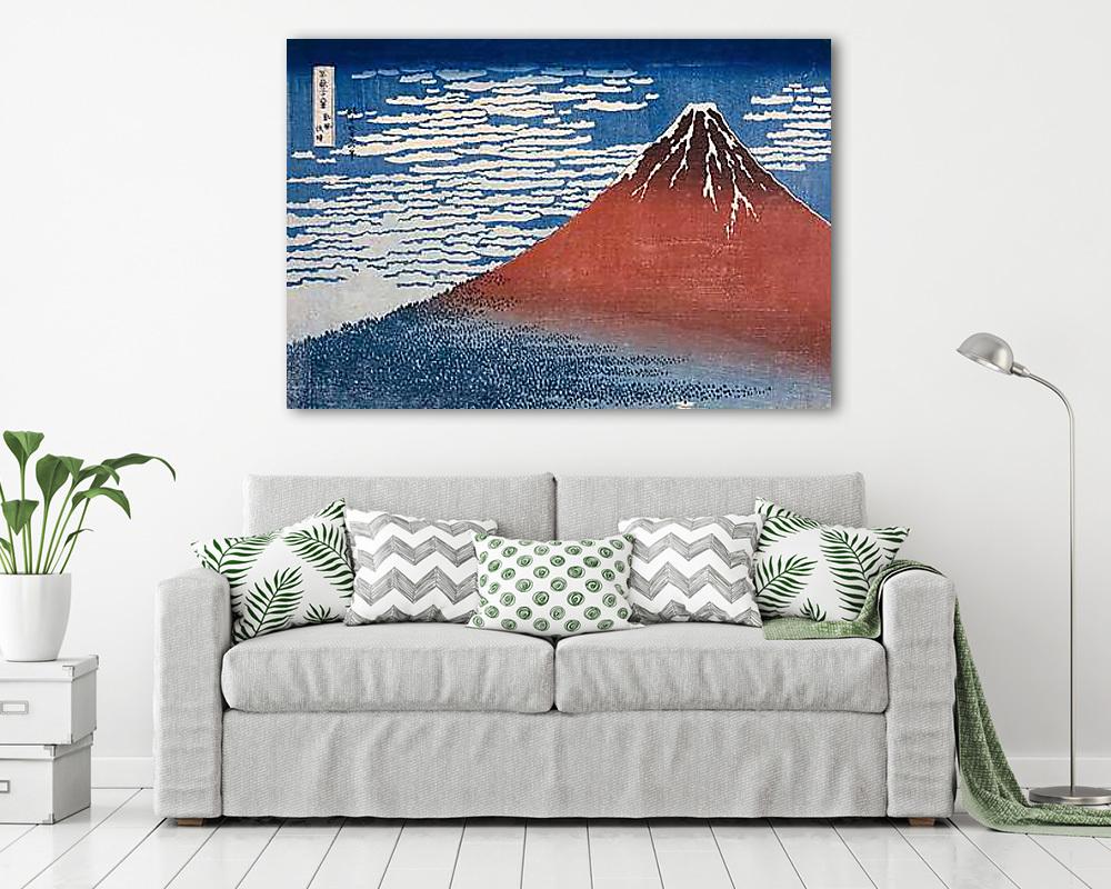 Vörös Fuji (színváltozat 2.) (vászonkép) - vászonkép, falikép otthonra és irodába